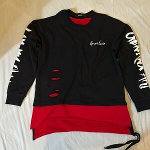 Genanx “I am my own” black and red sweatshirt size large.